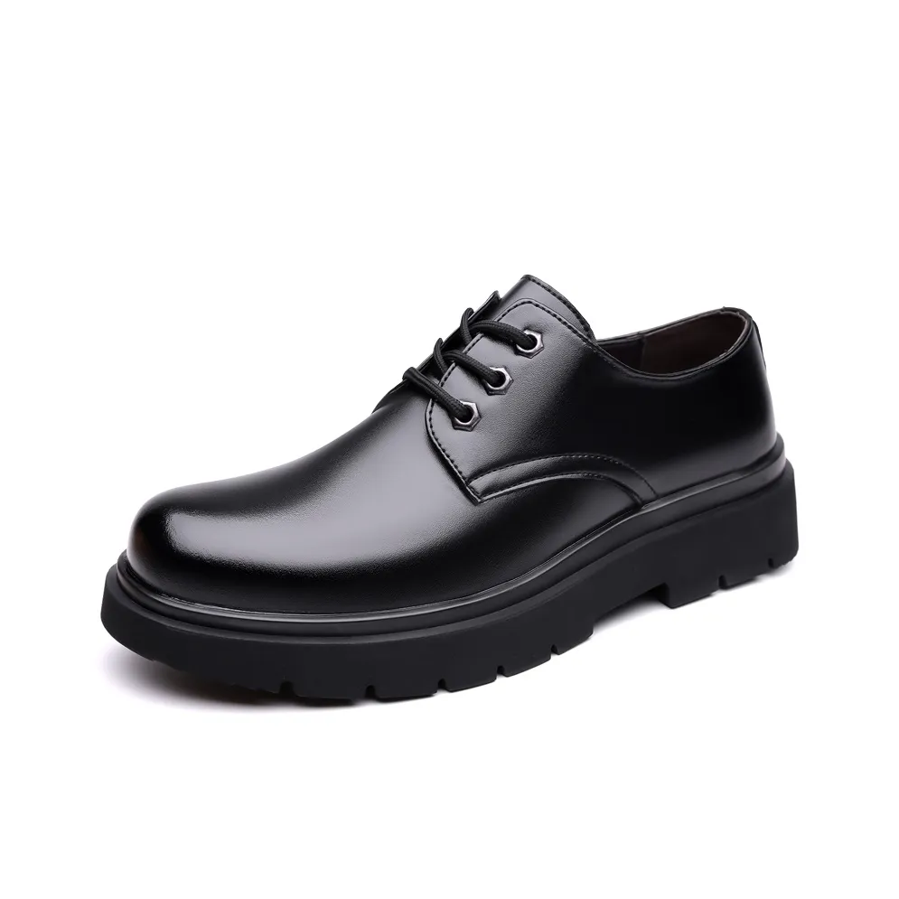 HUANAI Casual Leather Shoes Men's Low Top