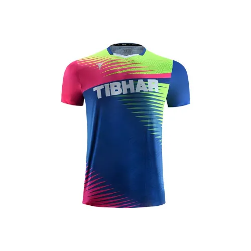TIBHAR Королевский синий/Розовый Унисекс Т-рубашки