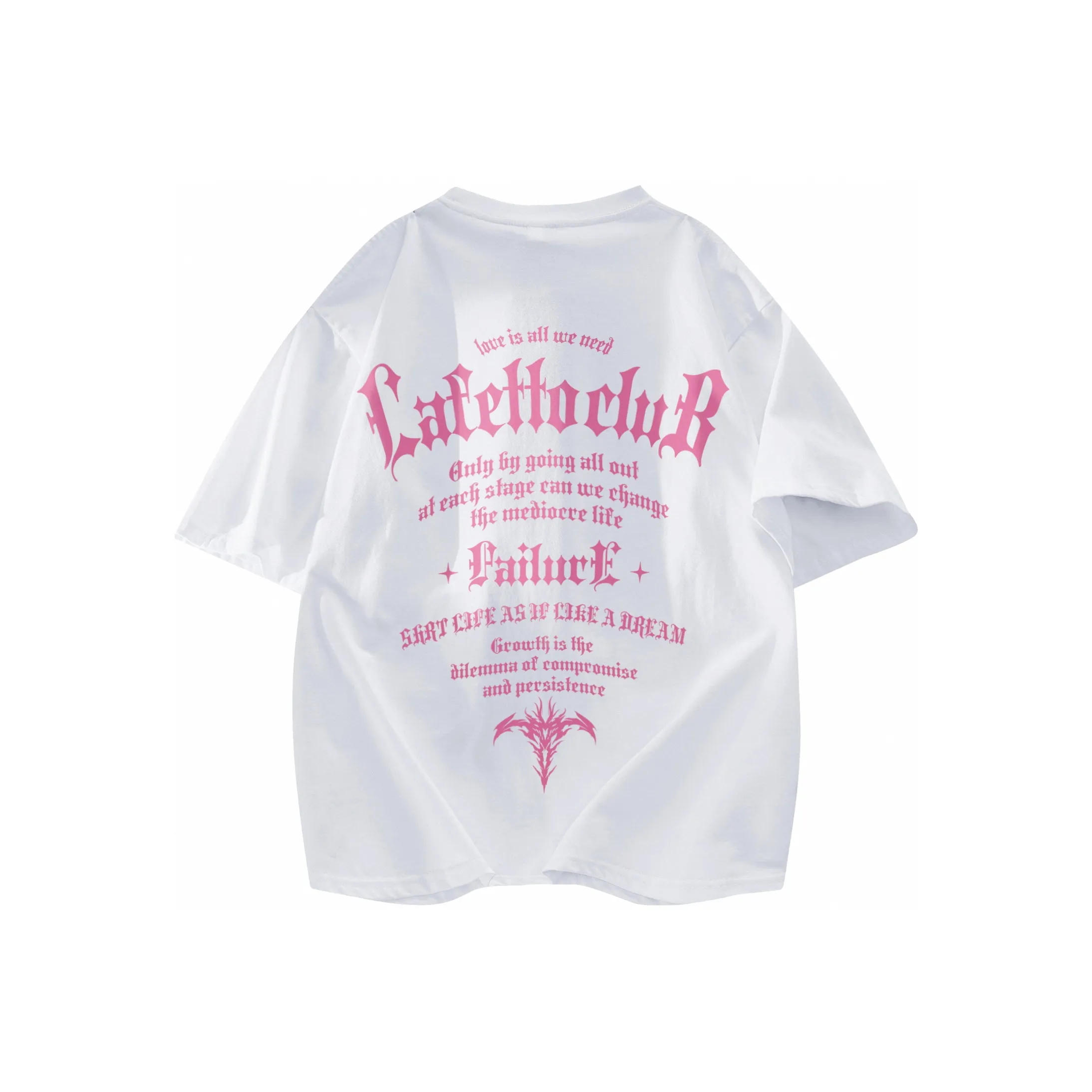 Lafetto T-Shirt Unisex Light And Shadow White Rose Red