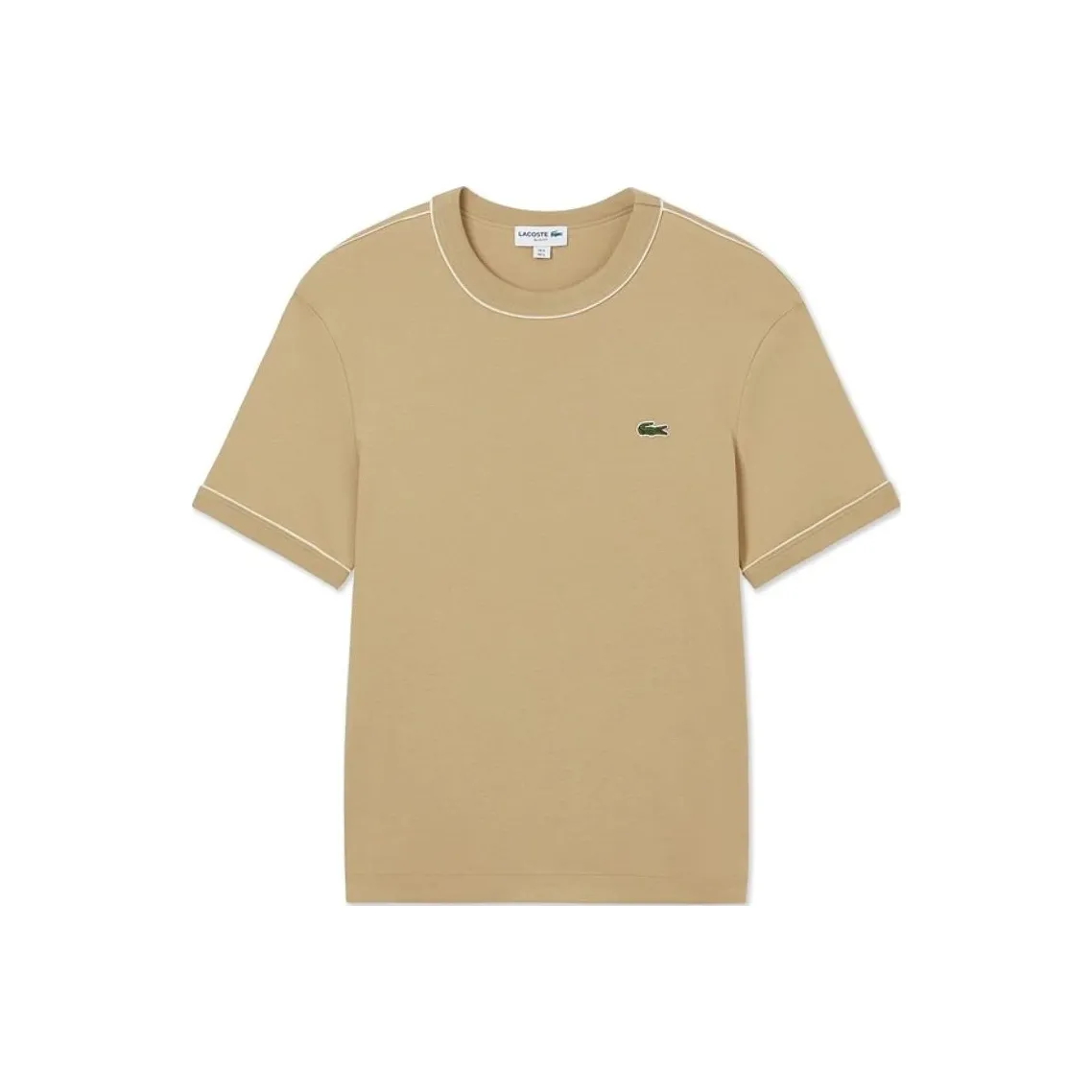 Рубашка LACOSTE Collaboration SS25 T Мужская Молочный Кофейный