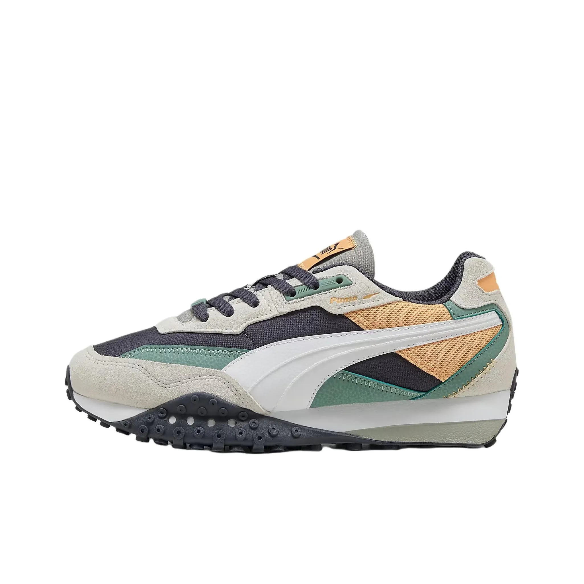 PUMA Blktop Rider Устойчивый к истиранию Низкий Топ Casual Мужской Серый Бежевый