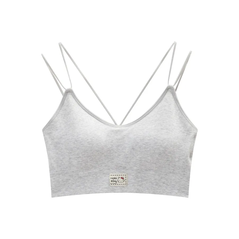 GUKOO x Hello Kitty Sanrio Series Bra Women's Light Heather Gray