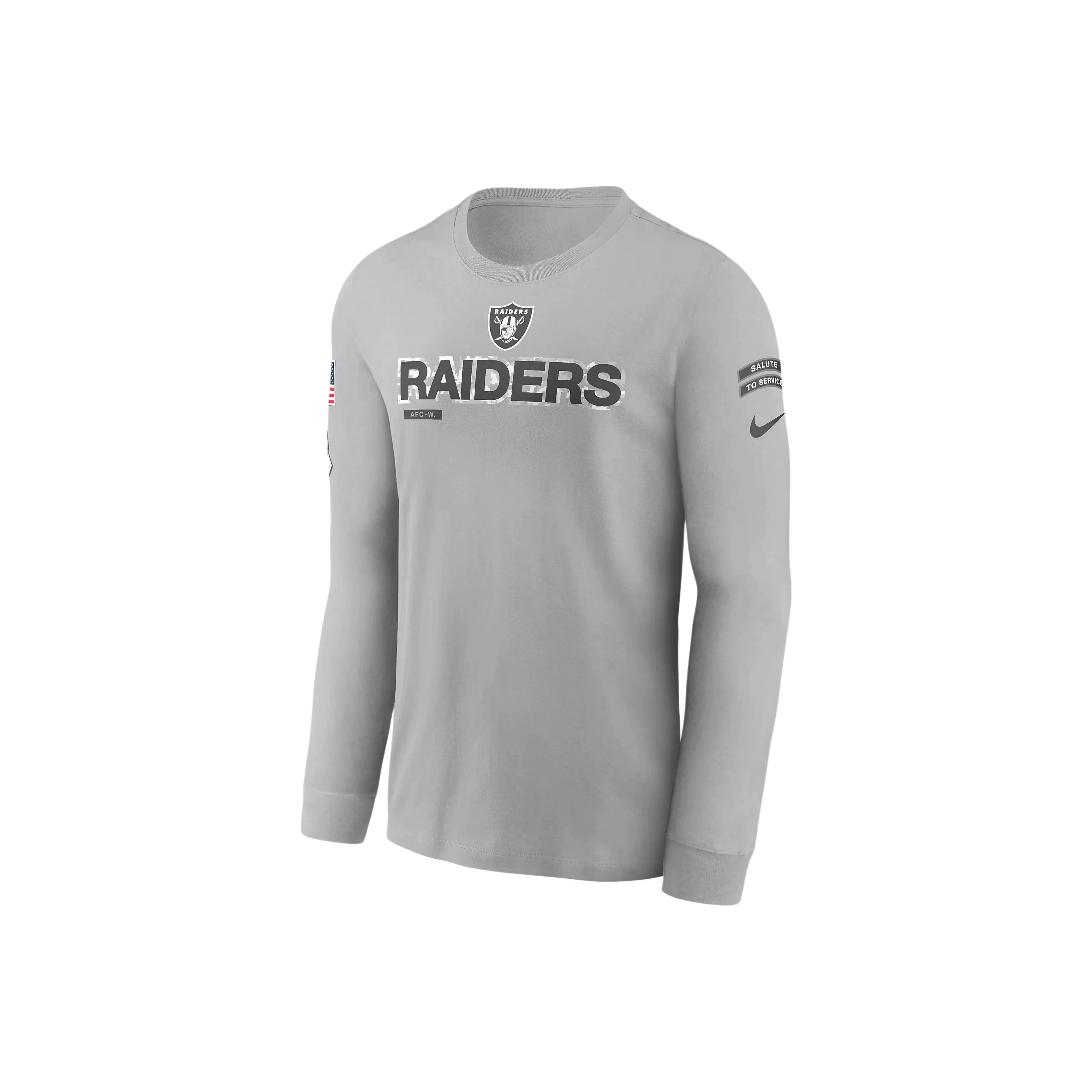 Nike Las Vegas Raiders Salute To Service Mascot Edge Legend Men's Nike Nfl Long Sleeve T Shirt