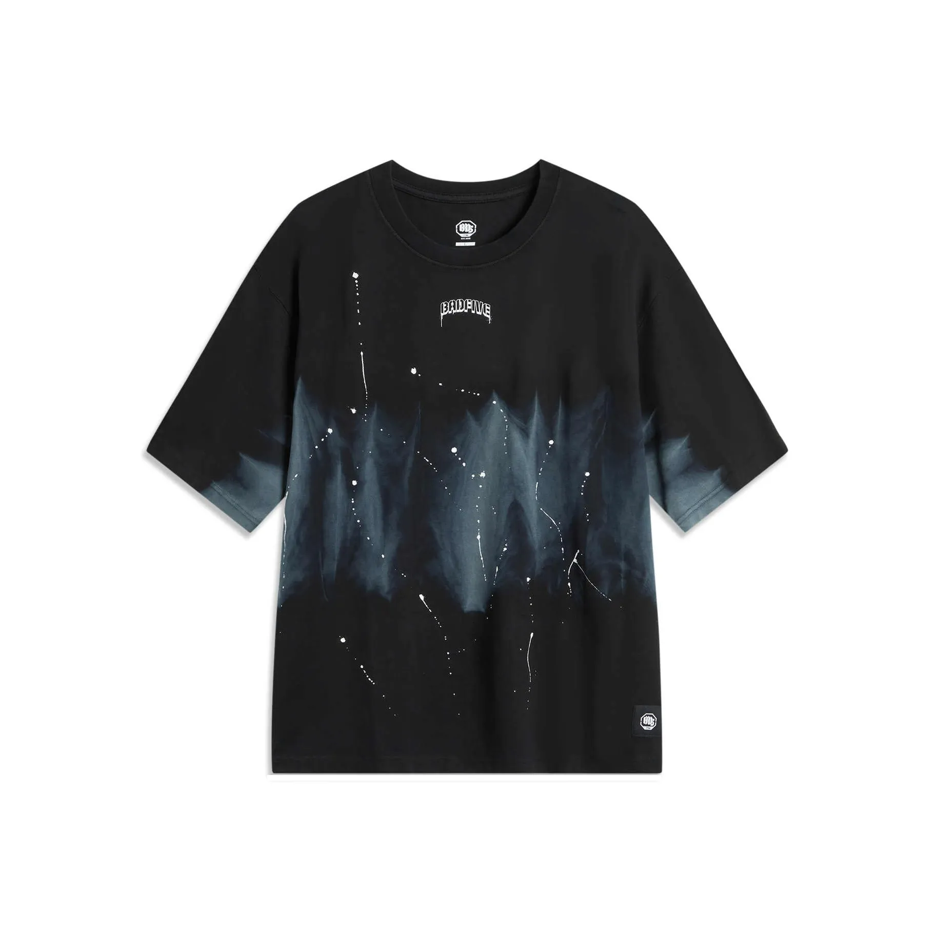 LiNing Badfive T Shirt Men's Black Tie Dye