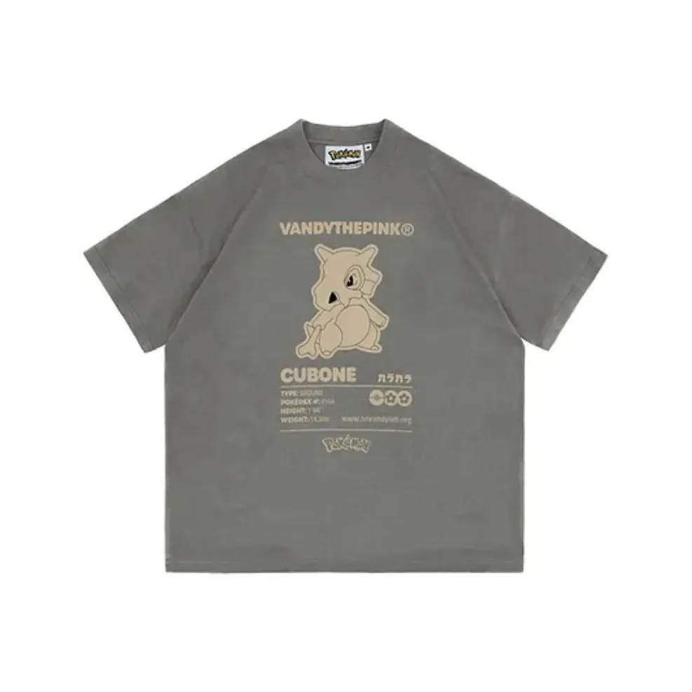 Vandy The Pink Pokémon Collaboration Серый Унисекс Футболка