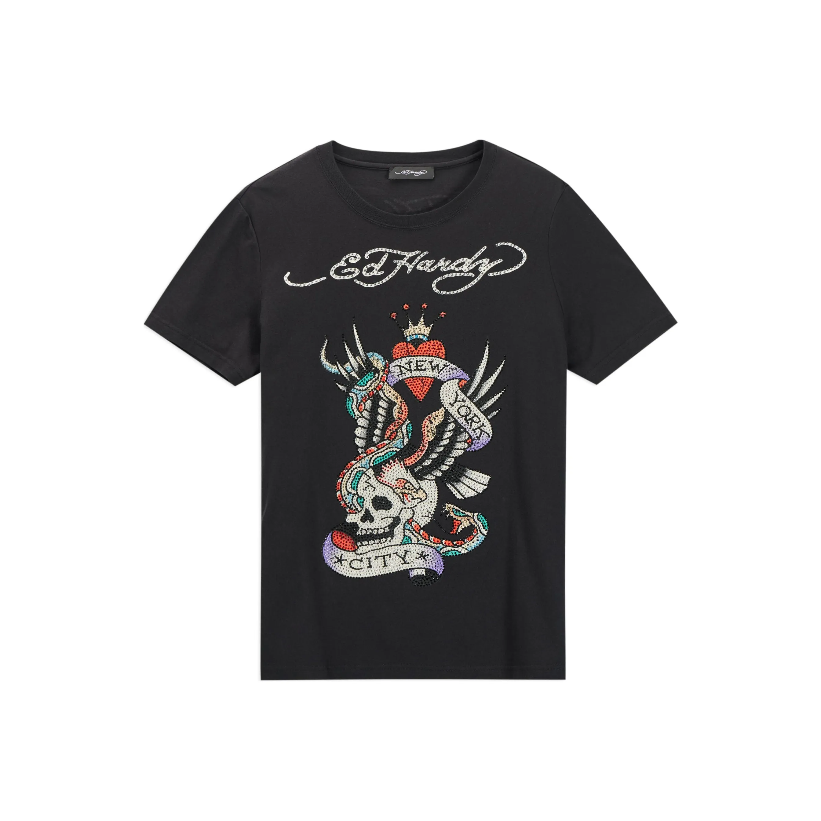 Ed Hardy FW24 T Рубашка Мужская Черная