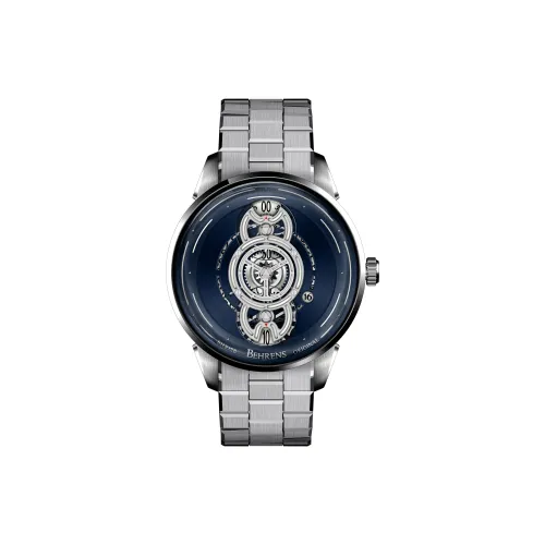 BEHRENS Автоматический Механический Movement Унисекс Star Voyager Collection Часы 42mm*22mm*12,5mm Синий