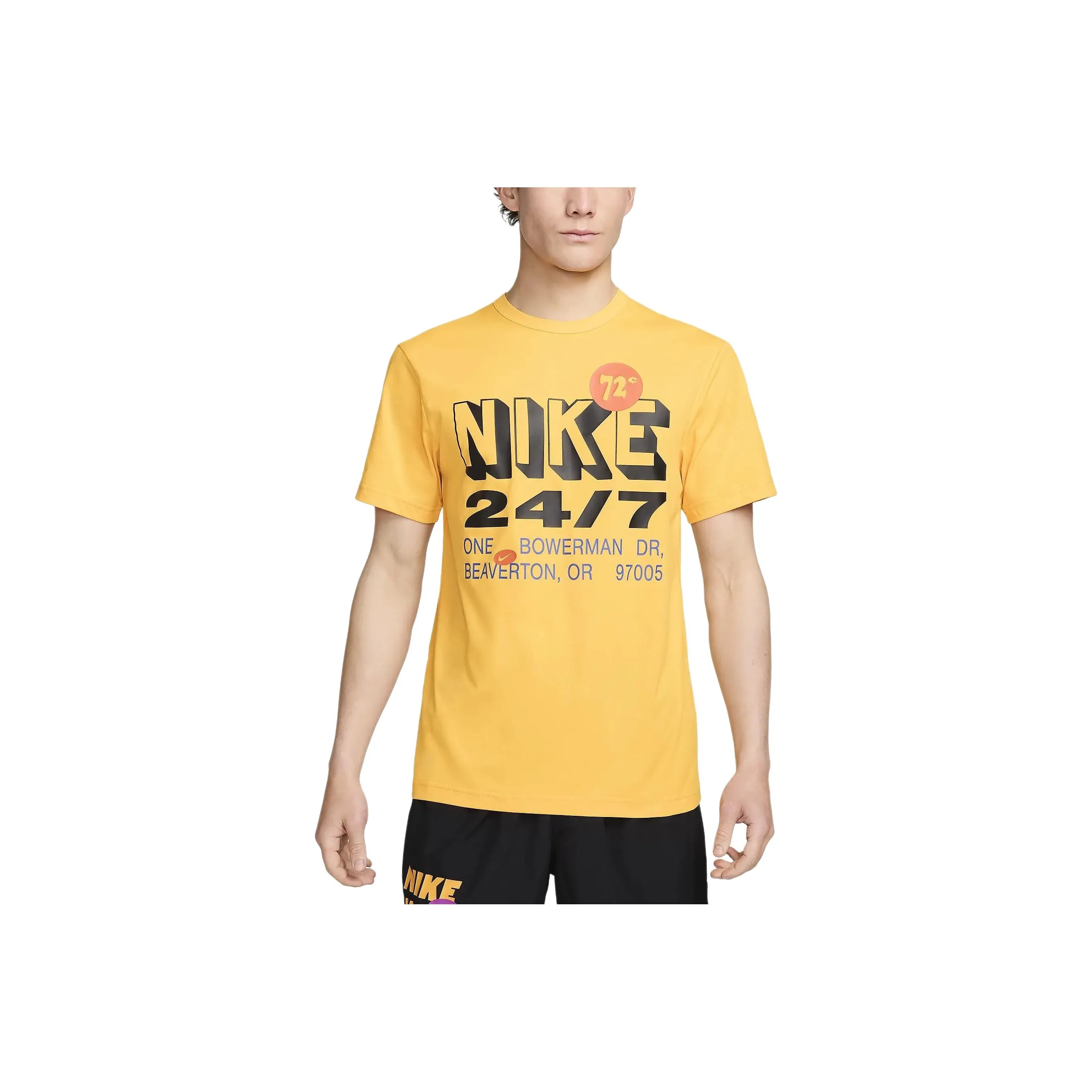 Nike Regular T-Shirt Men's Yellow