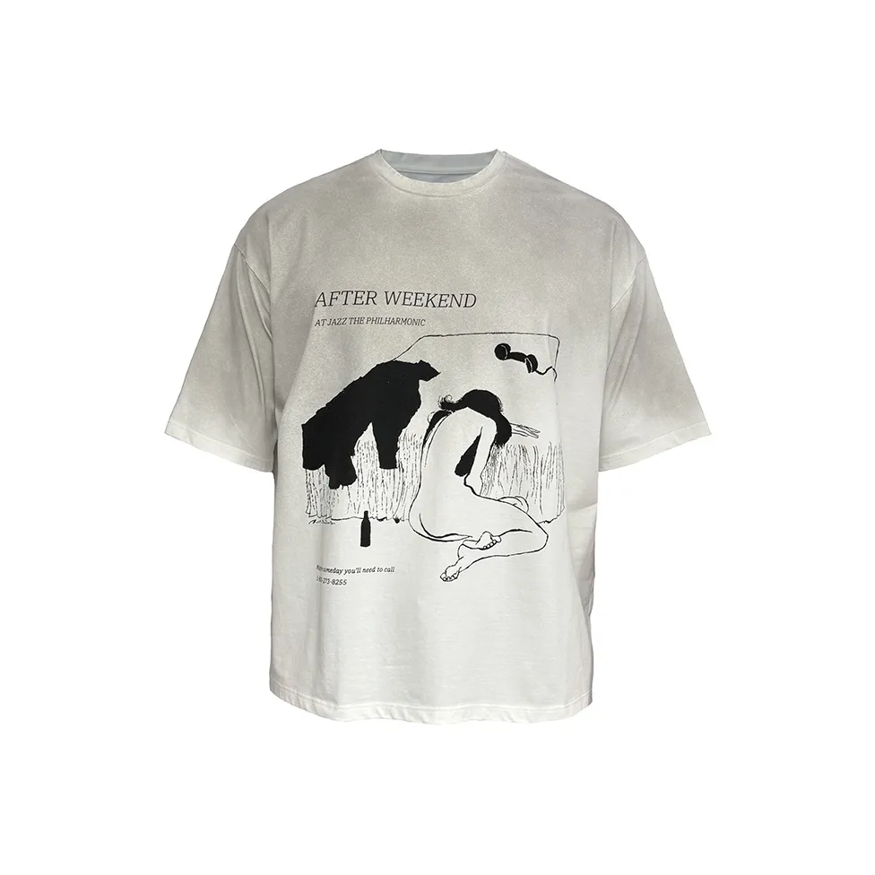 J CAESAR STUDIO T-Shirt Loose Fit Unisex Ivory