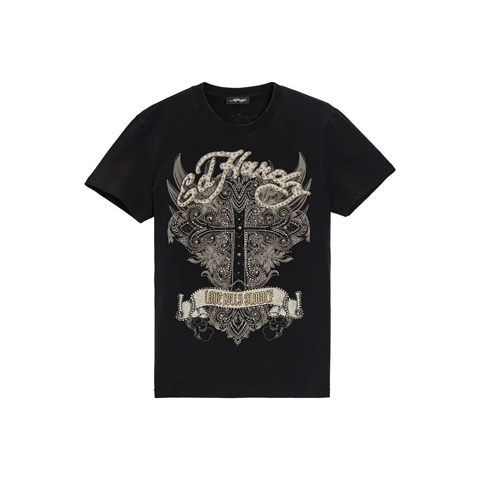 Ed Hardy SS24 T Shirt Men's Black