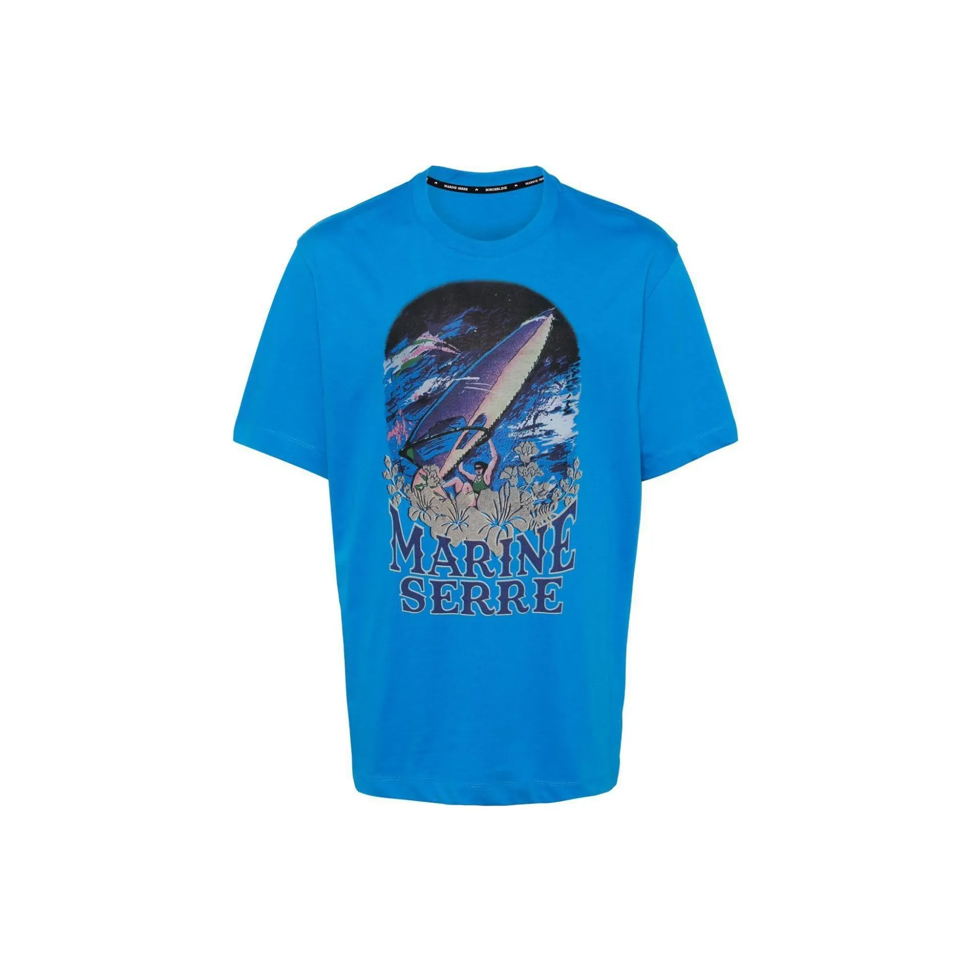 Marine Serre T-Shirt Мужской Синий