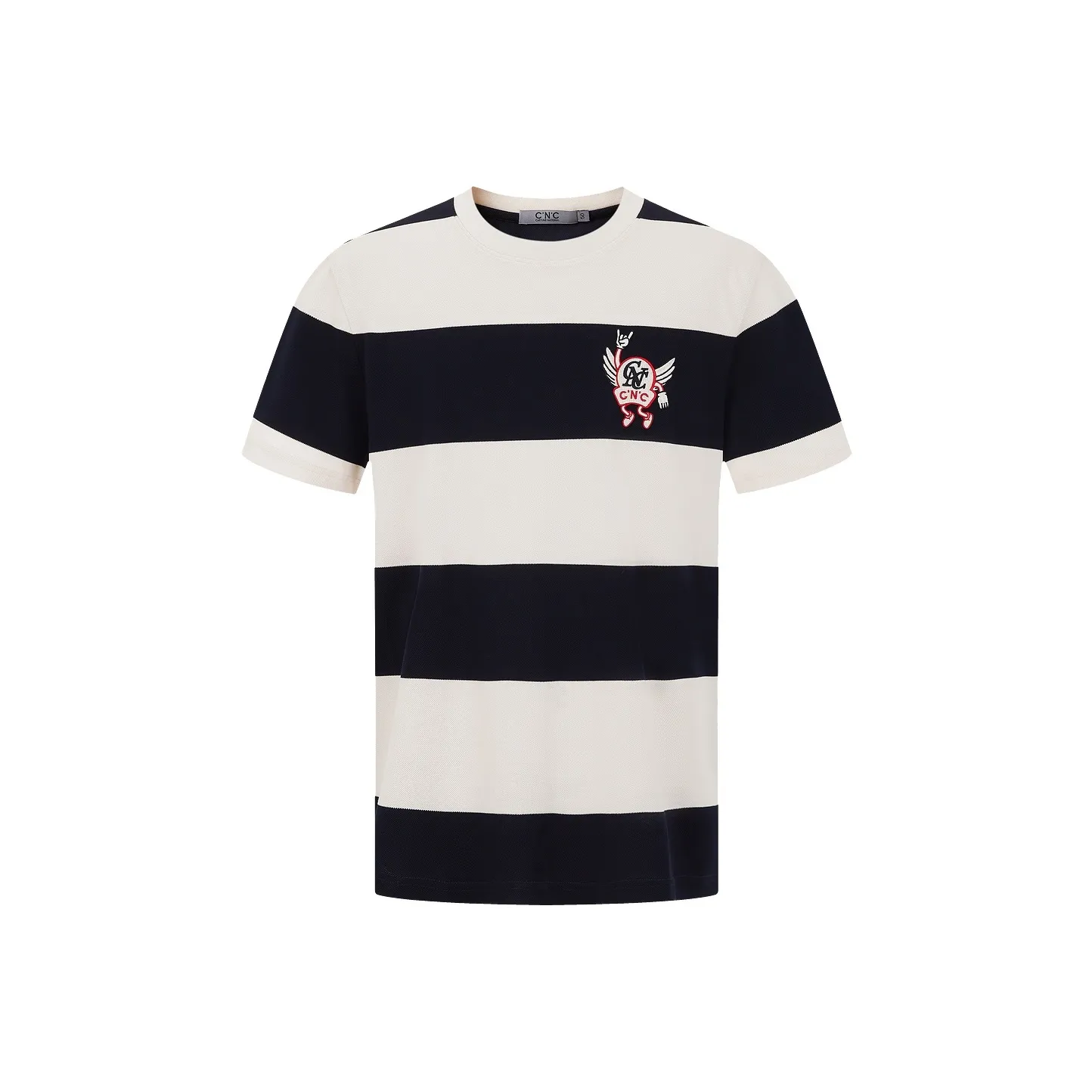 C'N'C Trendy Collection Dance Party Collection Весенний Летний T-Рубашка Мужская Темно-Синяя