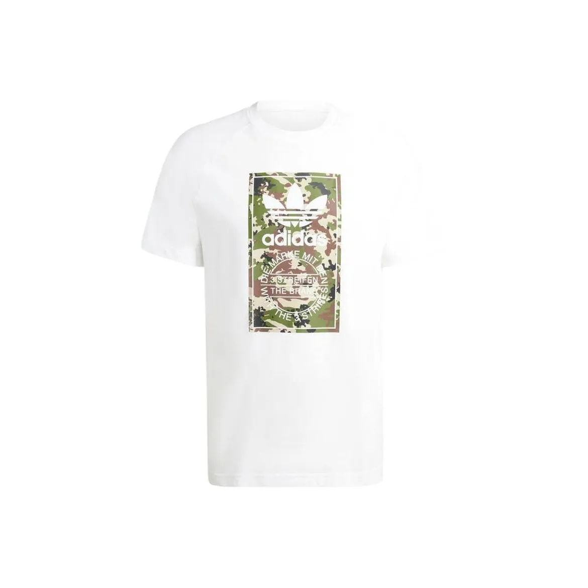 Adidas Originals Camo Tongue Tee T-Shirt Рубашка Мужская Белая