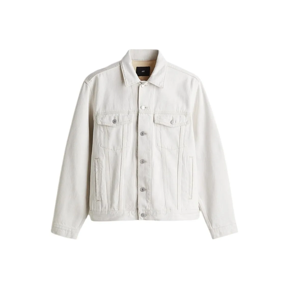 H&M Denim Jacket Men's Light Beige