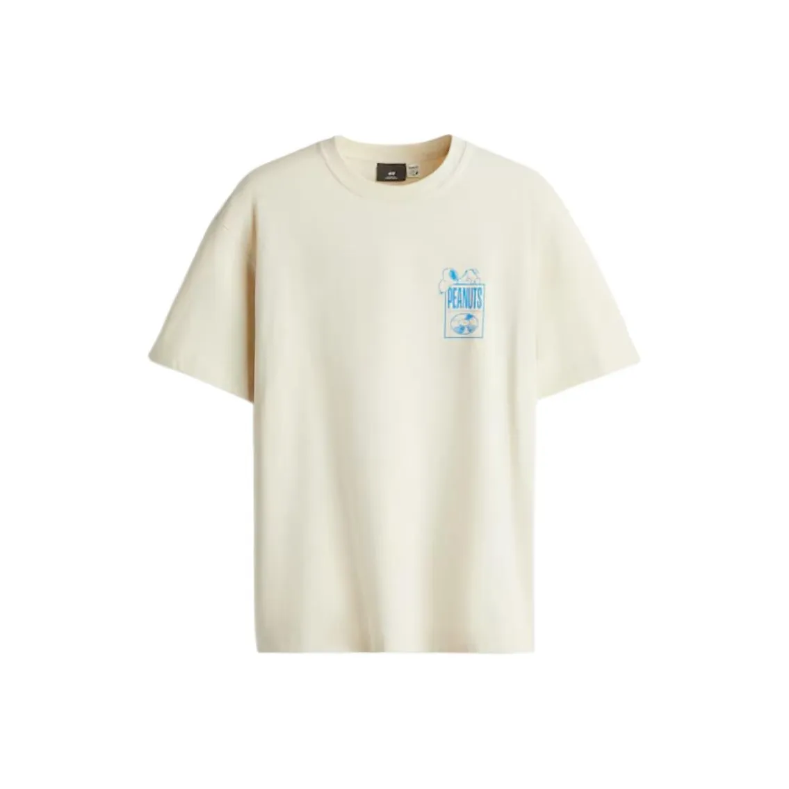 H M T-рубашка мужская светло-бежевый Снупи