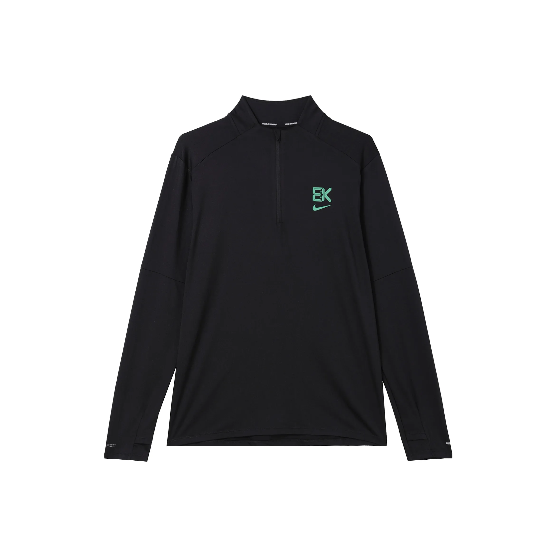 Nike Элемент Бег Т-Рубашка Мужская Черная