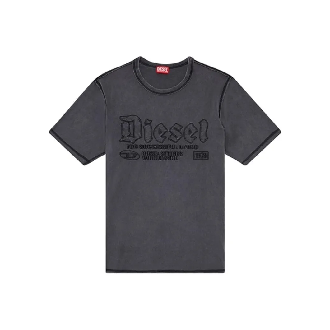 DIESEL Серый Мужской T-Рубашки