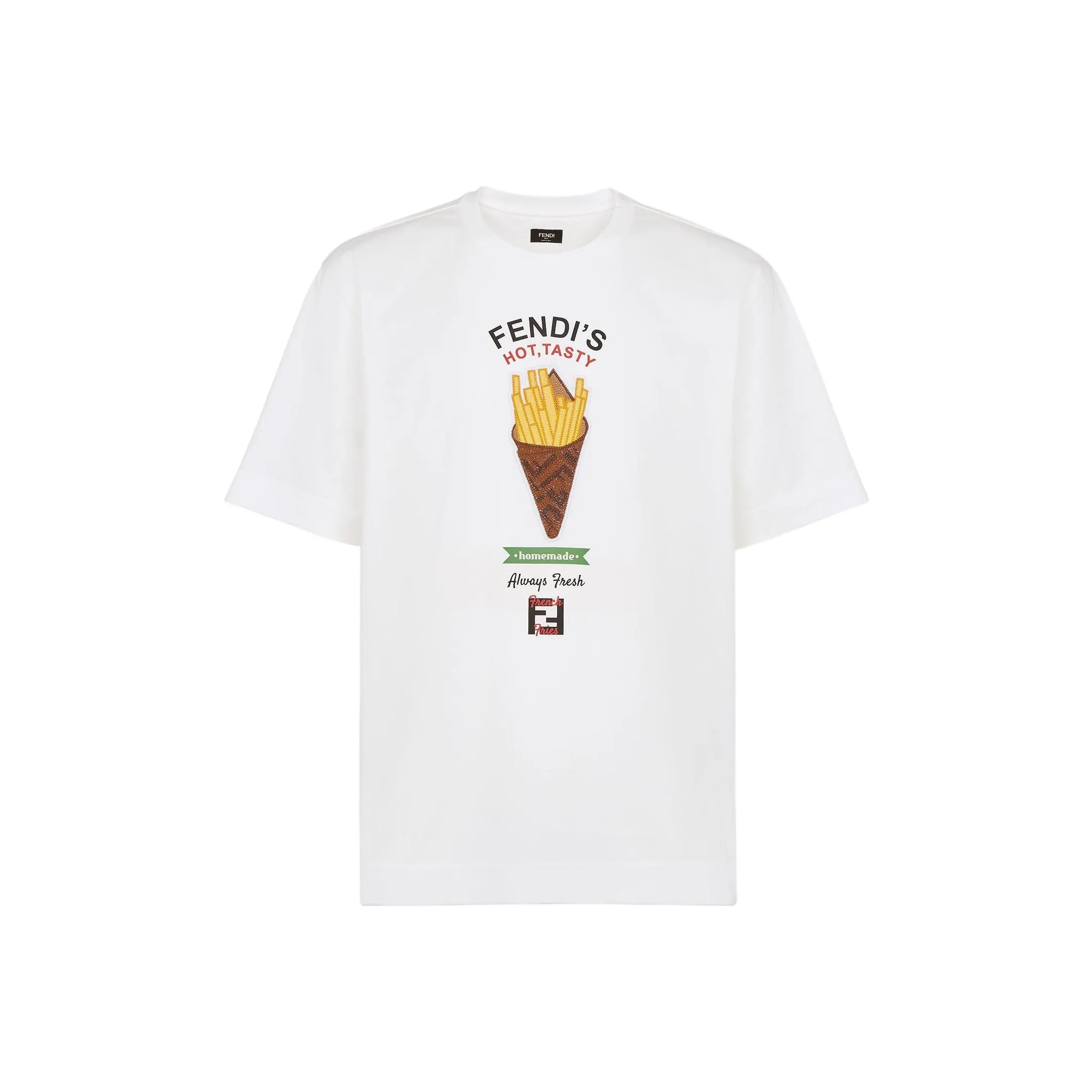 FENDI FENDIlicious Motif Printed Crewneck T Shirt