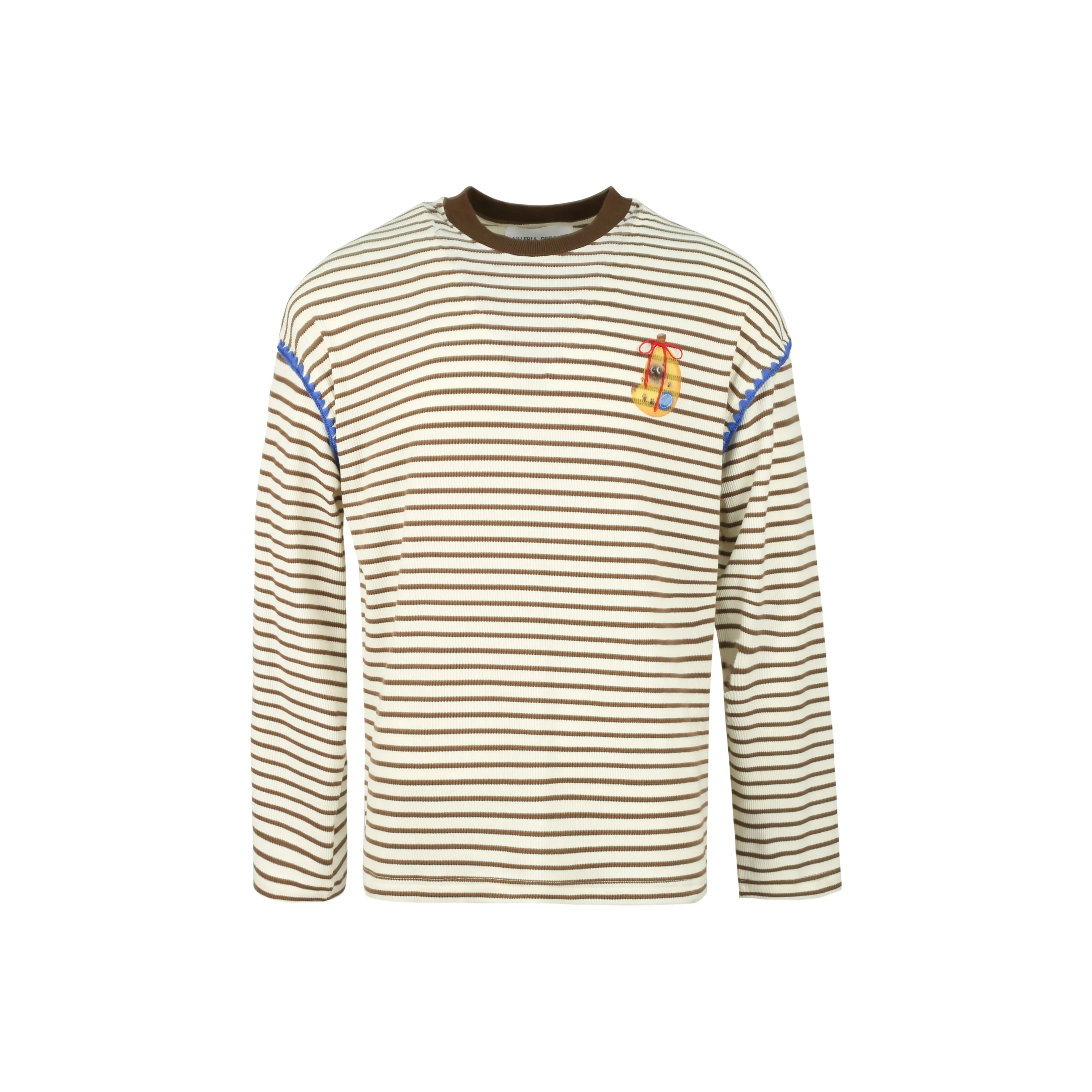 Valeria Obbaco Коричневая унисекс футболка