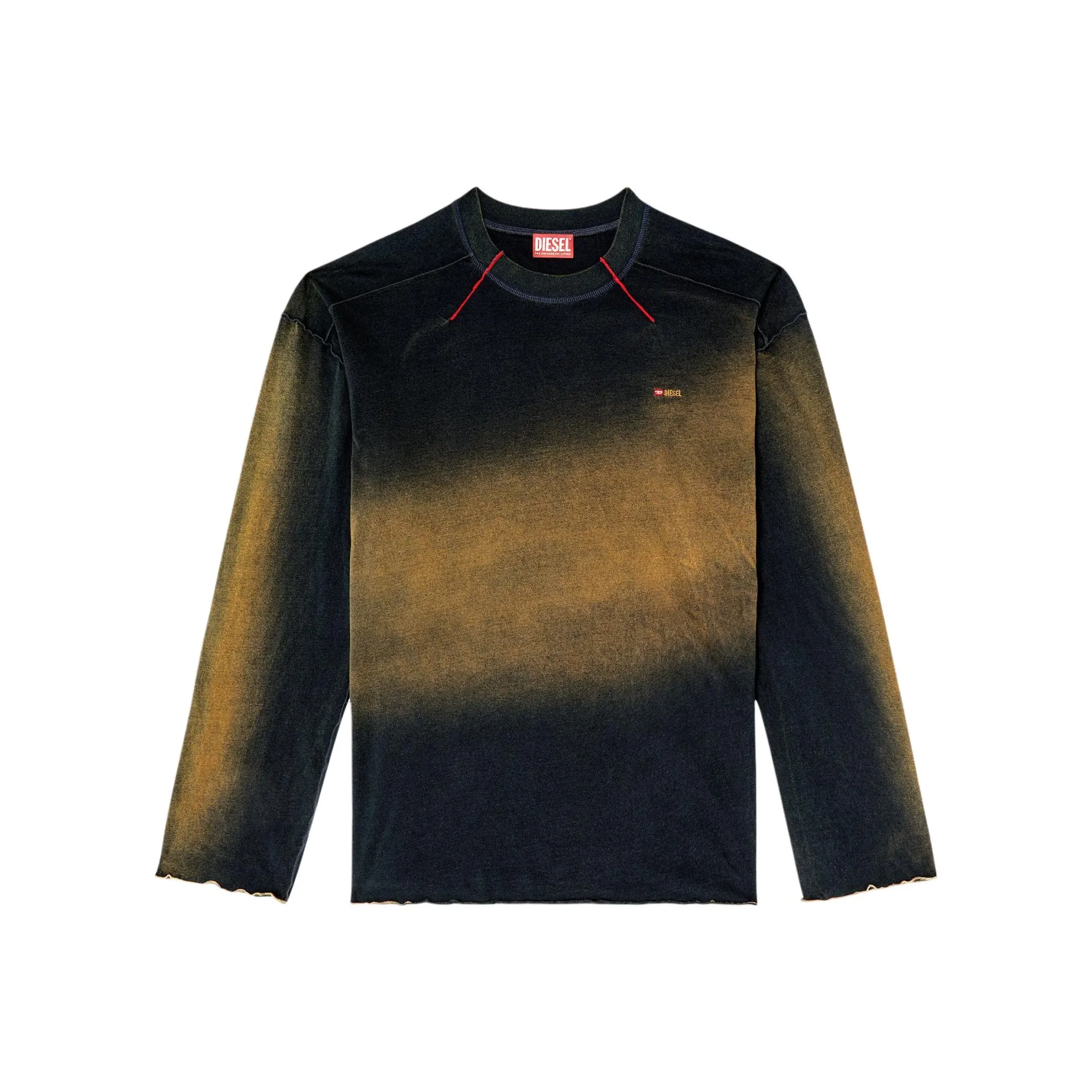 DIESEL FW24 T Рубашка Мужская Синяя Коричневая