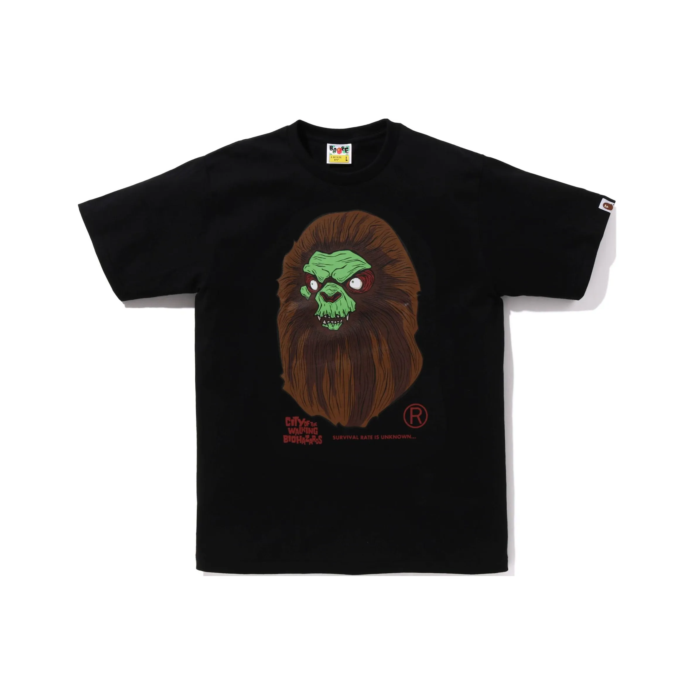 Bape A BATHING APE Horror Mad Face Tee