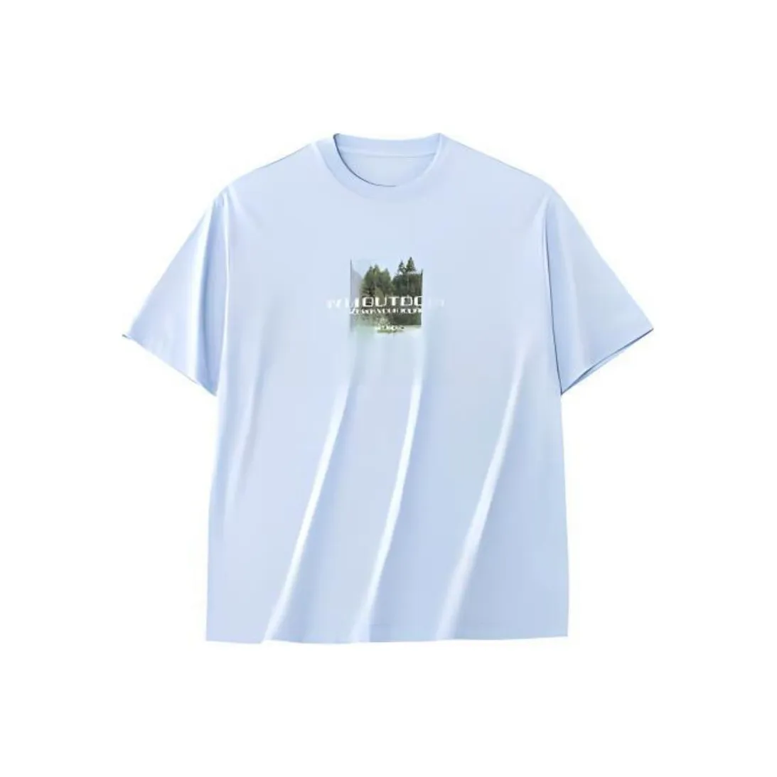 CHAOJIANTA x NATIONAL GEOGRAPHIC T-рубашка унисекс серый цвет верескового серого