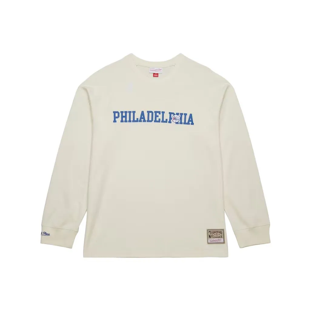 Mitchell & Ness x NBA Philadelphia 76ers T Shirt Men's Cream