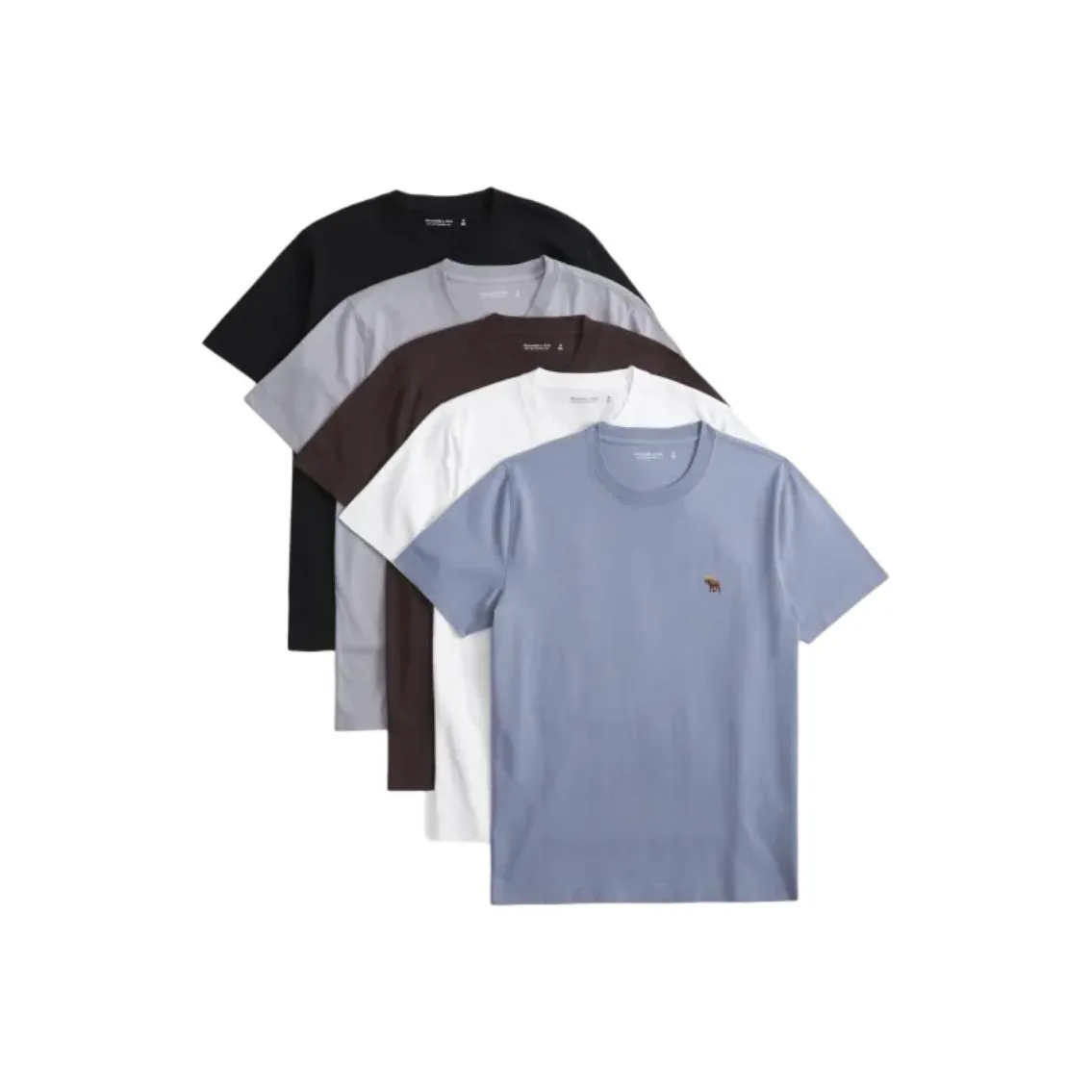 Abercrombie＆Fitch T-Shirt Мужской 5 упаковок разноцветный