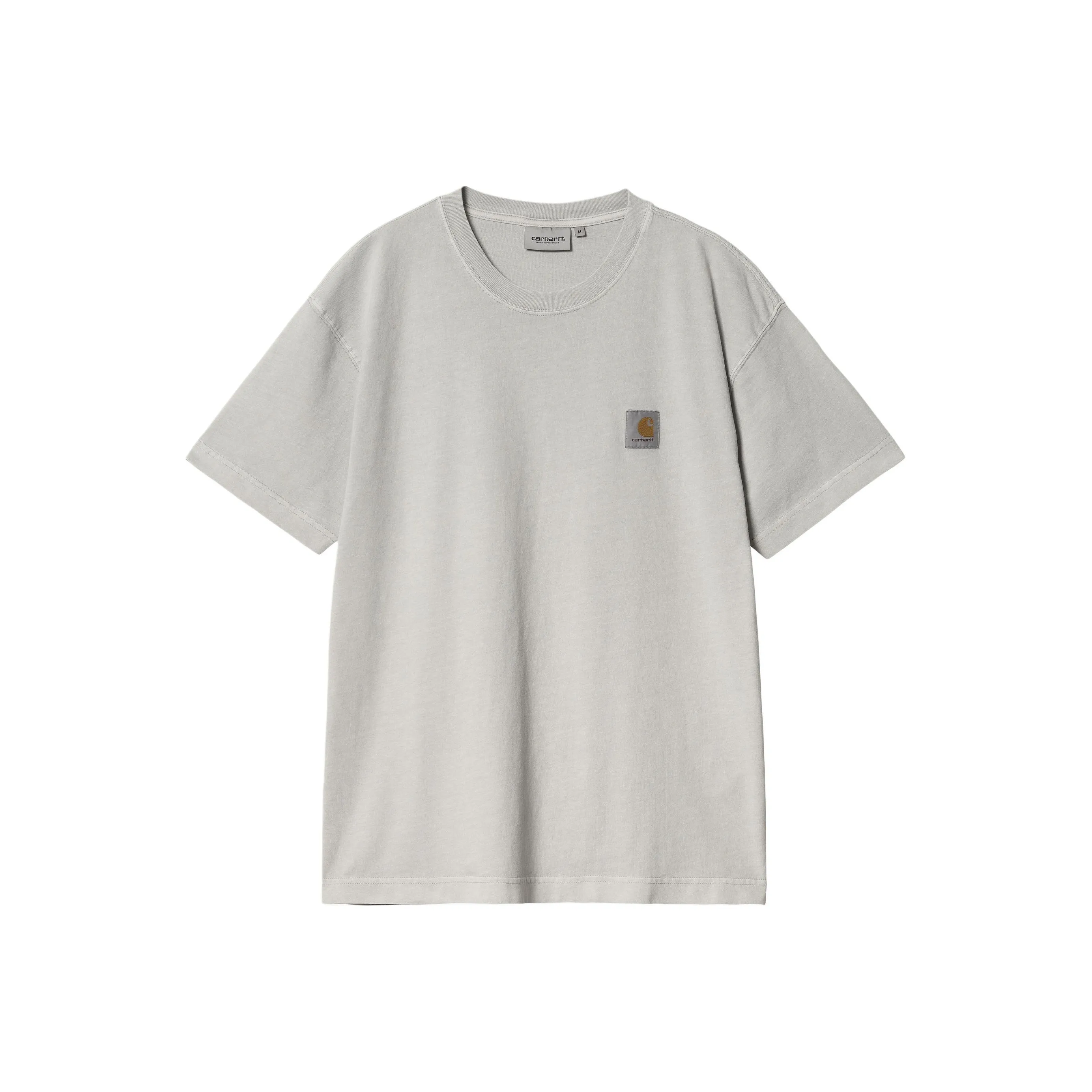 Carhartt WIP SS24 Garment Dyed Collection T Shirt Unisex Soundwave Silver
