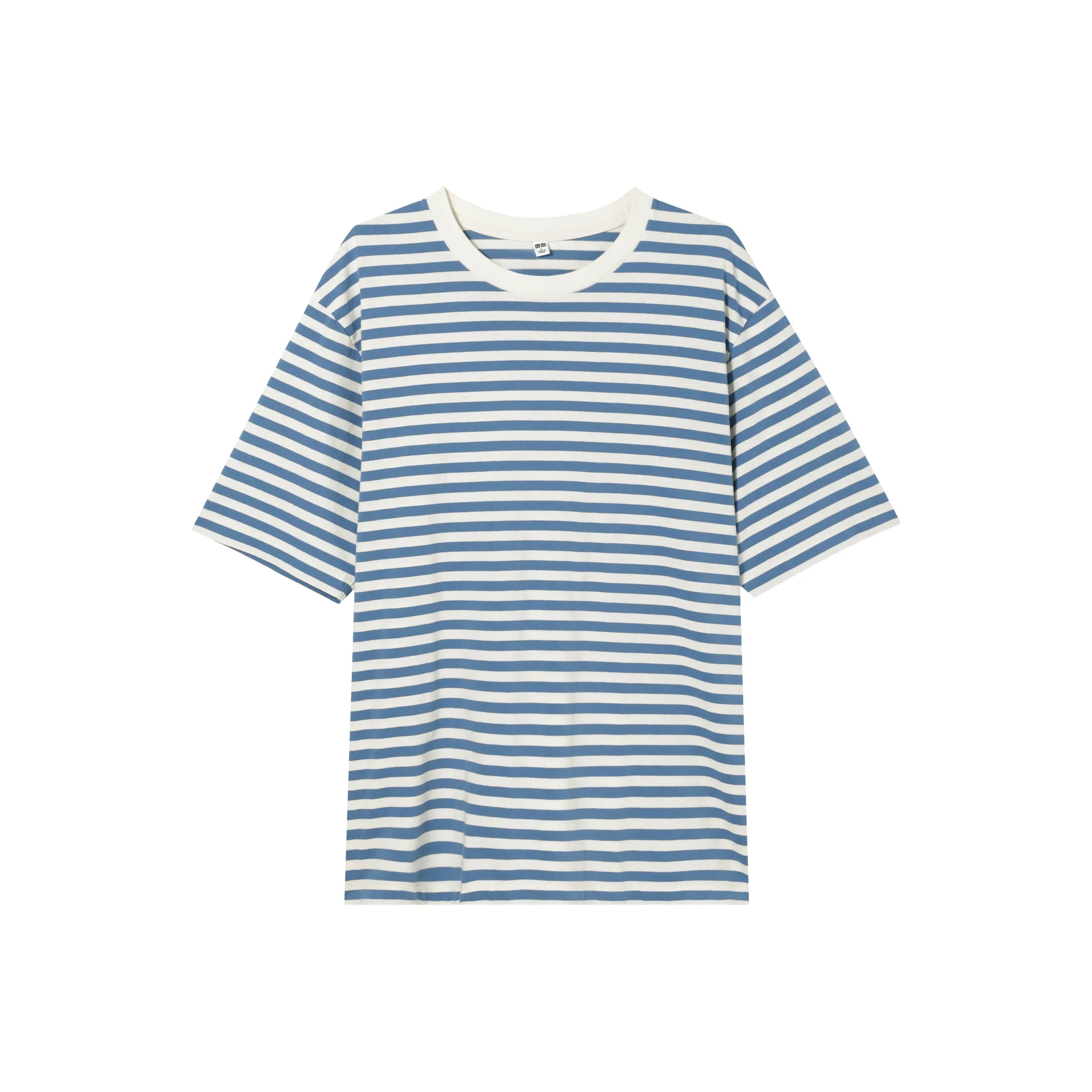 UNIQLO T-рубашка унисекс цвет озерно-синий