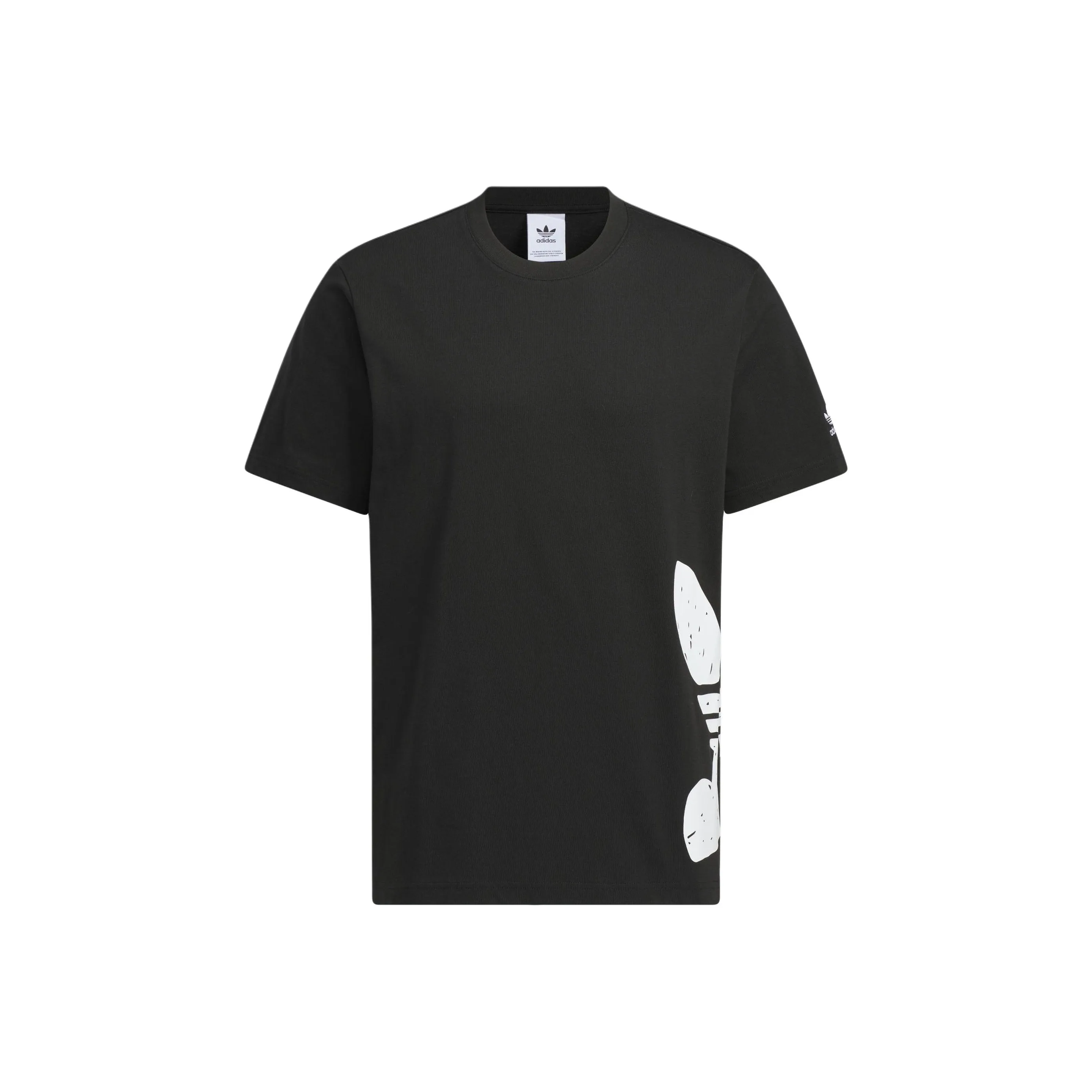 adidas originals Men's Logo Design Casual Versatile T Shirt Black