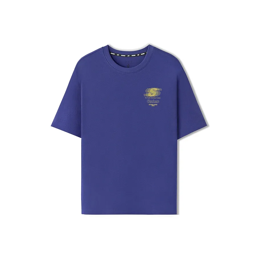 Skechers Sports Life Collection T-Shirt Унисекс Капитан Фиолетовый