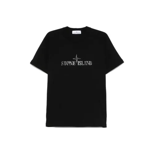 STONE ISLAND Черная Мужская Рубашка
