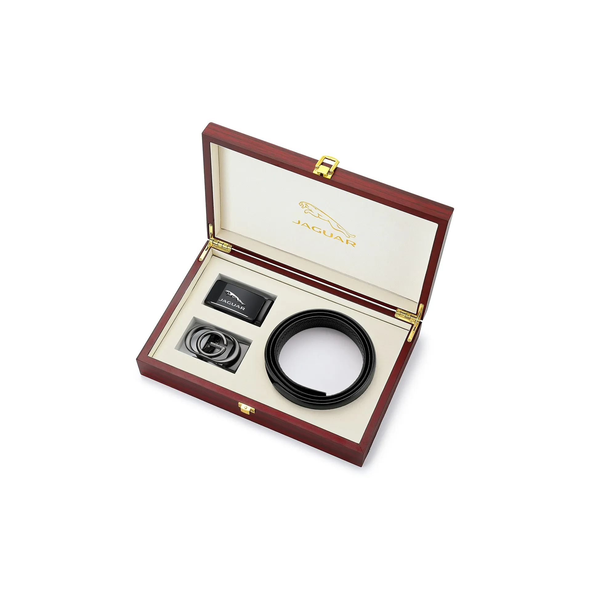 JAGUAR Ремни из коровьей кожи Мужской Черный Ширина 3,5 см