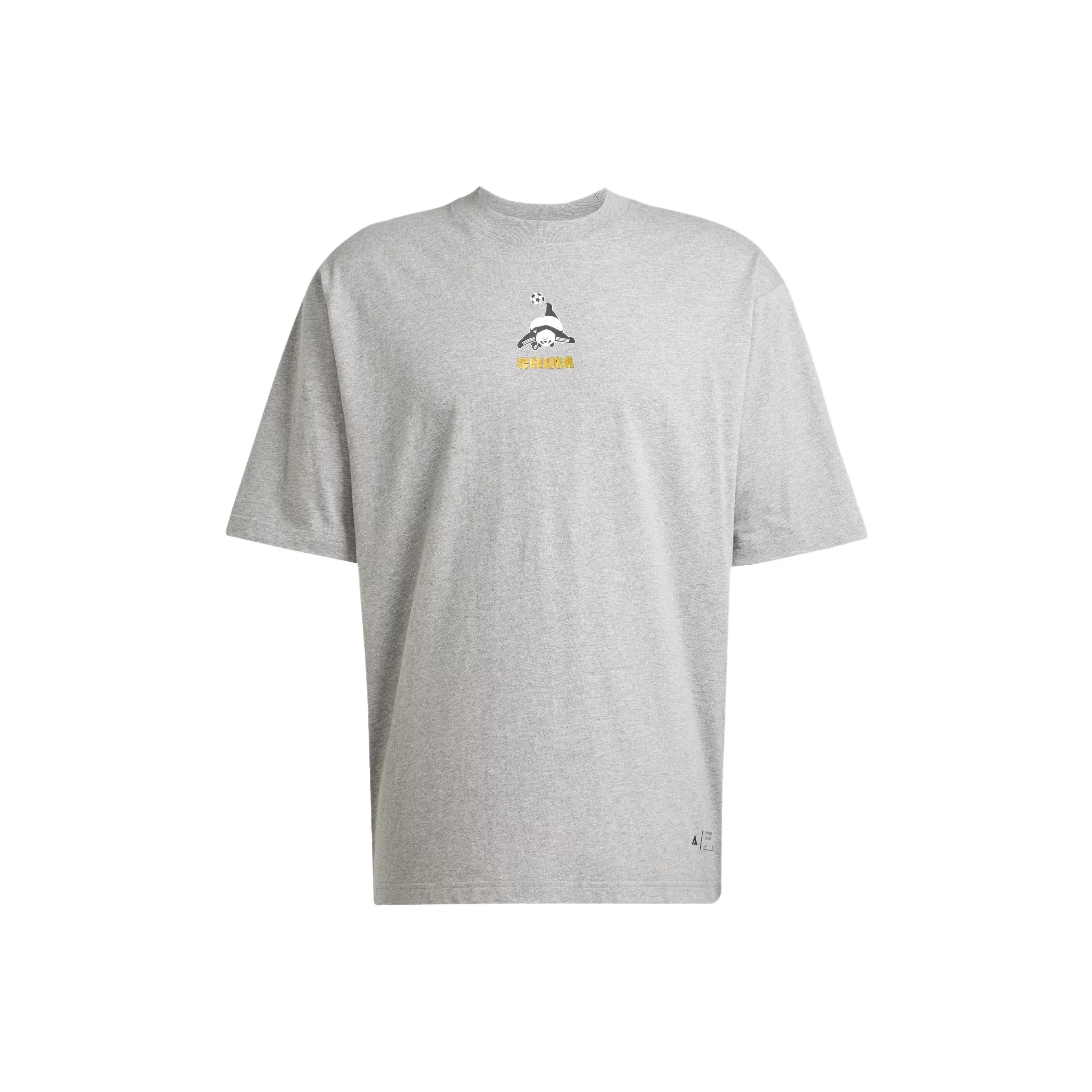 Adidas T Shirts Unisex Basic Heather Gray