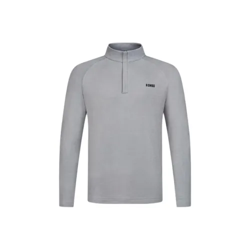 K·SWISS Тонкий чернильный цвет Серый Мужские рубашки T