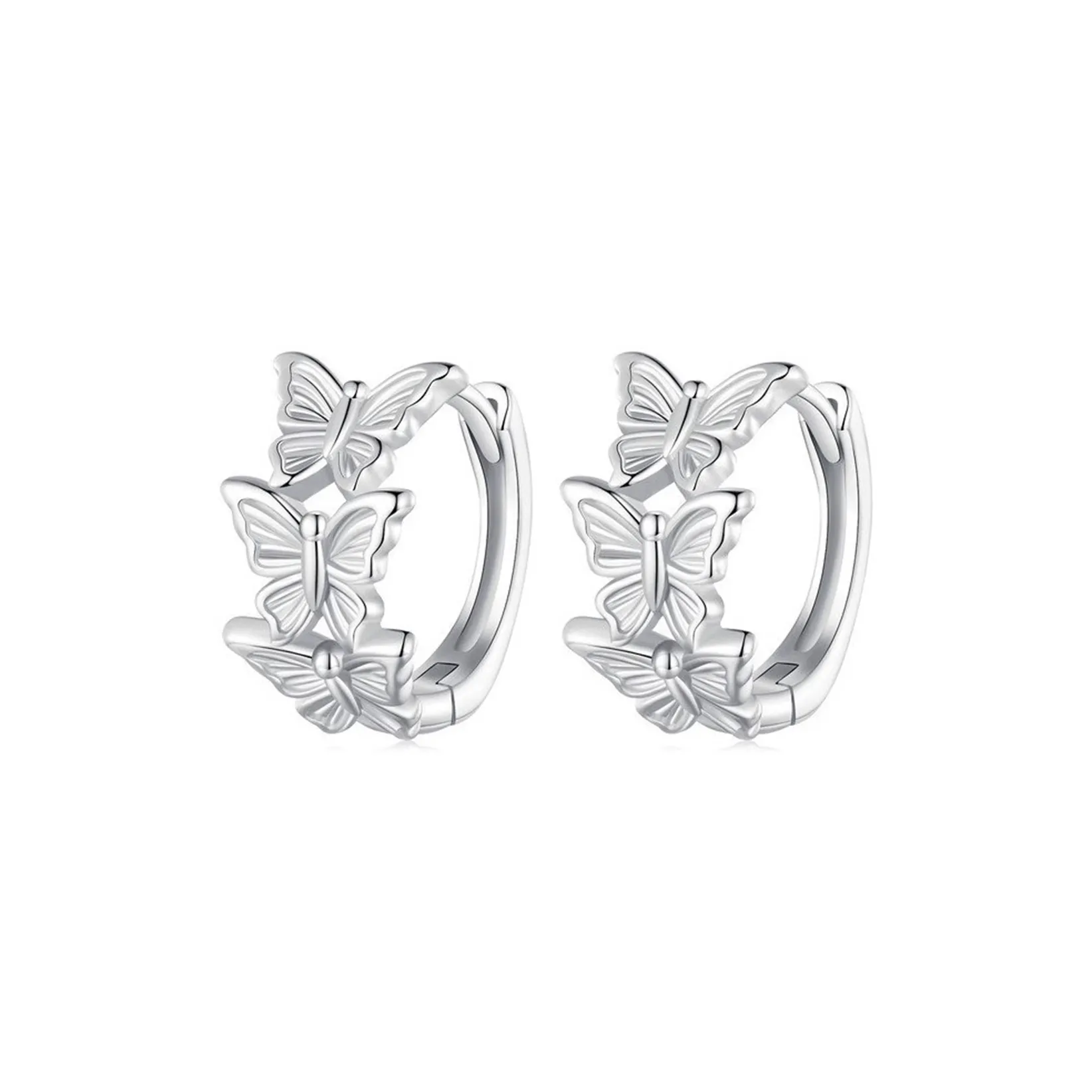 KING OF BLING 925 Sterling Silver Earrings Unisex