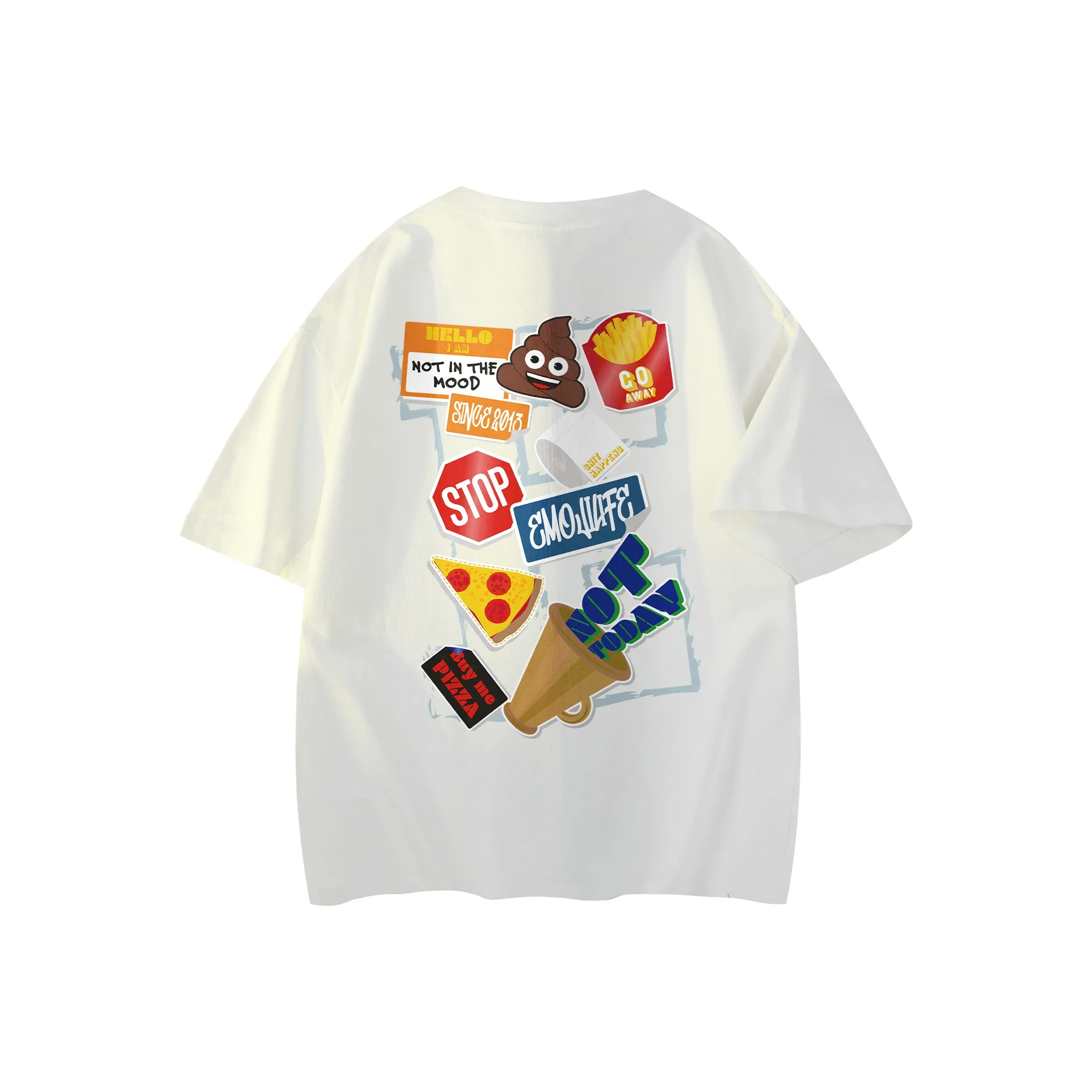 Emoji Короткий рукав T-рубашки Унисекс