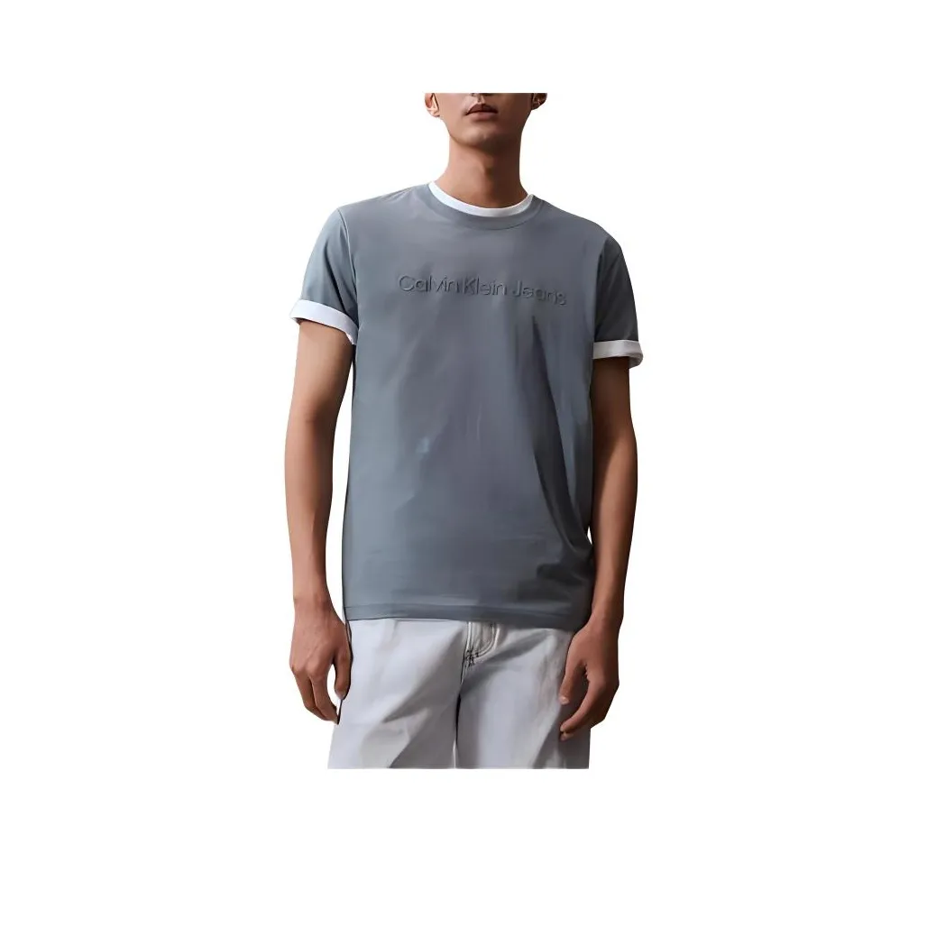 CALVIN KLEIN T Shirt Men's Haze Blue