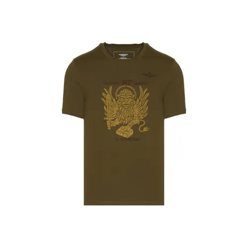 AERONAUTICA MILITARE Зеленая Мужская Рубашка
