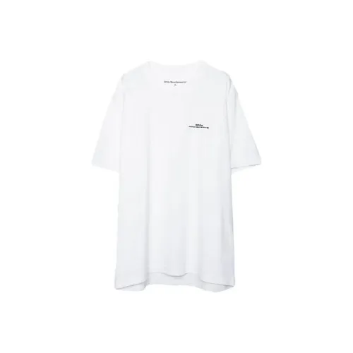 White Mountaineering Белая Унисекс Футболка