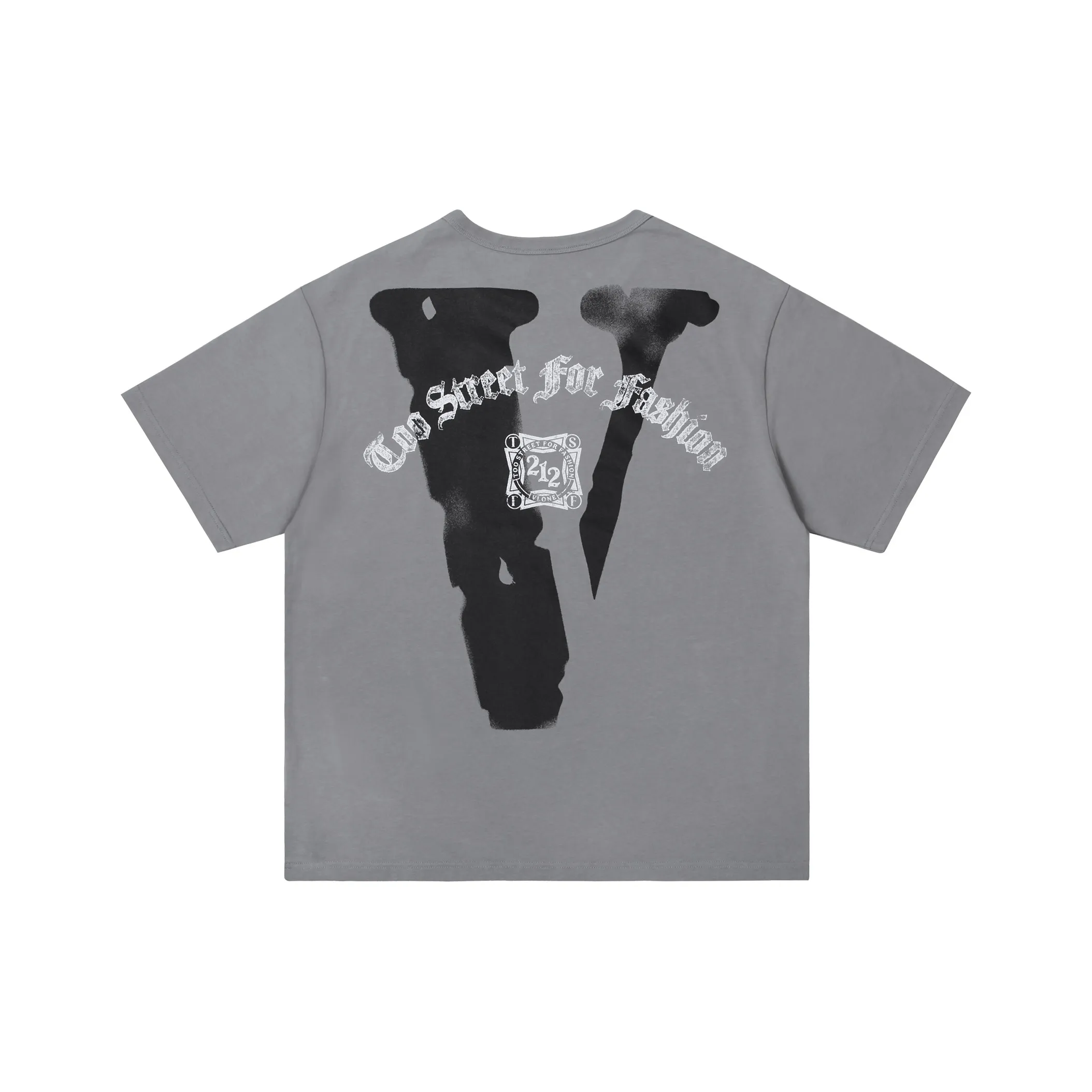 VLONE TOO STREET FOR FASHION OG VLONE EMBROIDERED T-SHIRT T-Shirt Unisex Gray