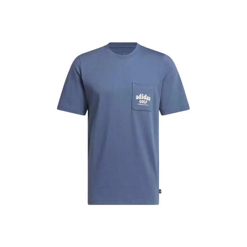 Adidas Blue Men's T-Shirts Adidas Синий Мужской Т-Ширт