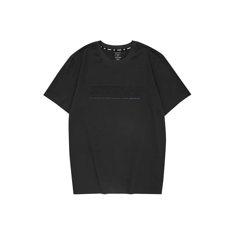 Skechers Colorful T Рубашка Мужская Угольный Черный