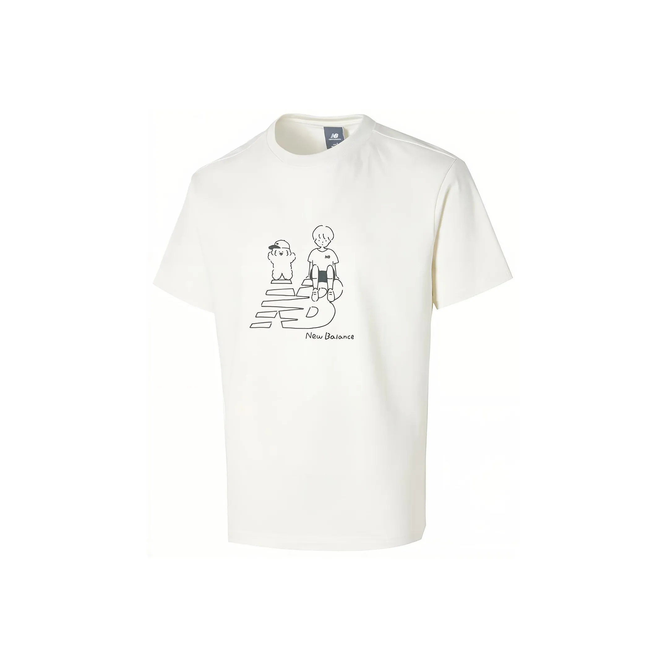 New Balance T-Shirt Унисекс Белый