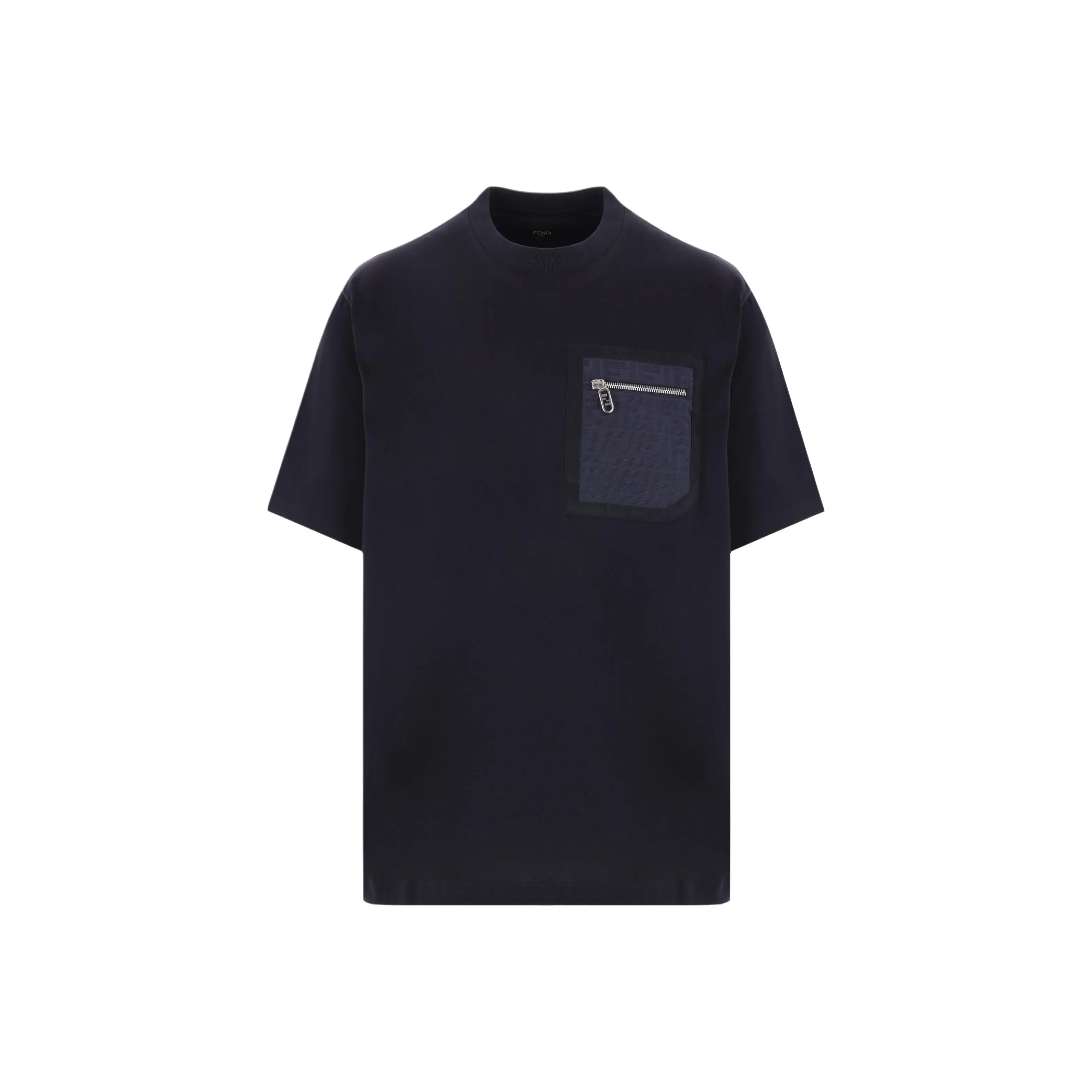 FENDI Monogrammed Pocket Crewneck T Shirt