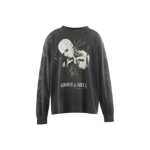 SAINT Mxxxxxx Attack on Titan Collaboration Черная Унисекс Футболка