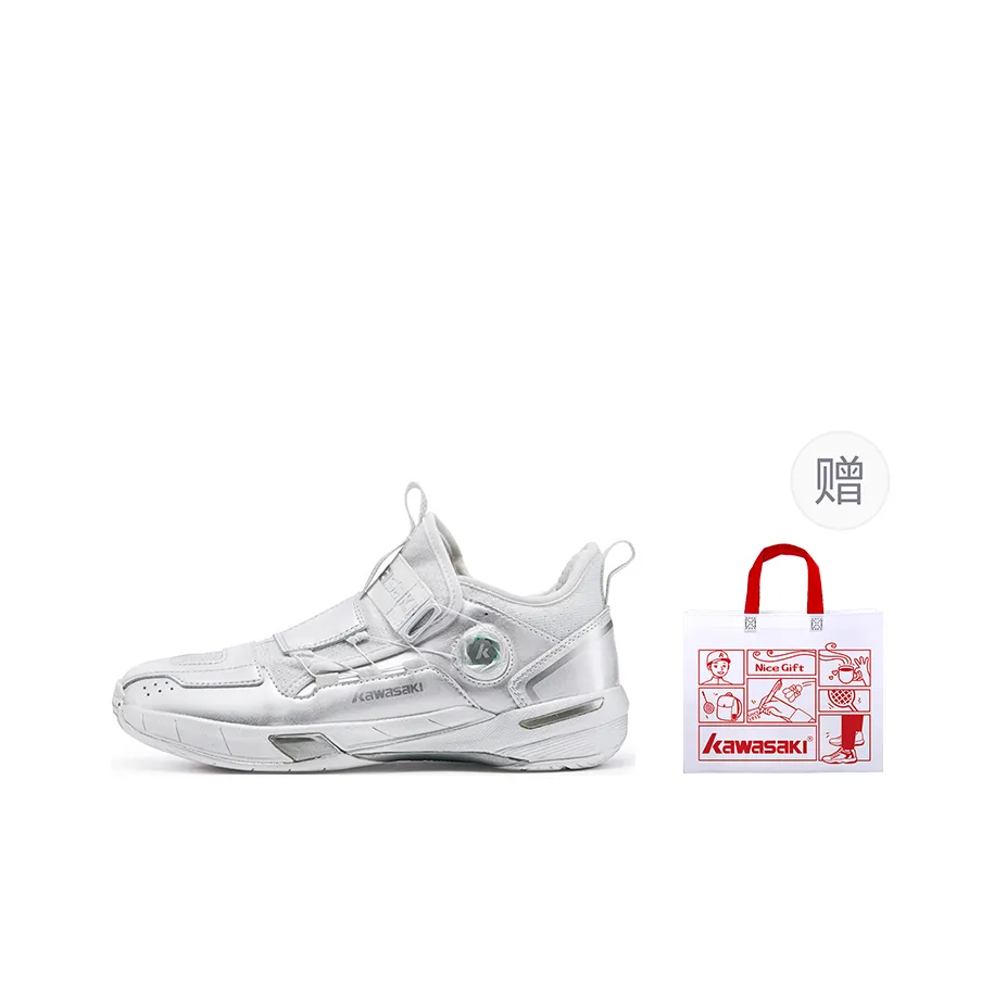 Kawasaki Traverse 2.0 Badminton Shoes Unisex Mid top Silver Blue White