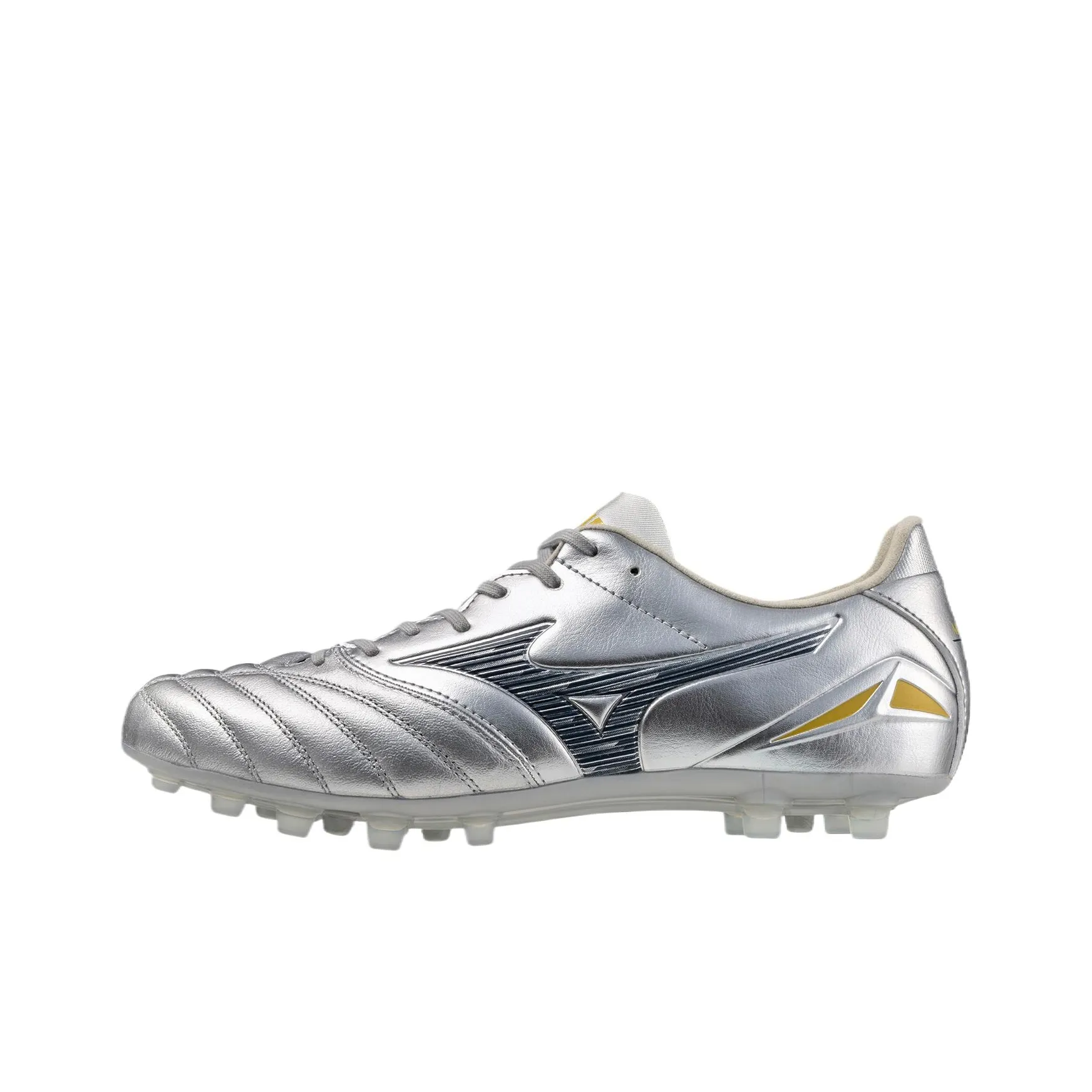 Mizuno Morelia Neo IV Pro Шокабойеры Устойчивые к истиранию Футбольные бутсы Унисекс Серебряный