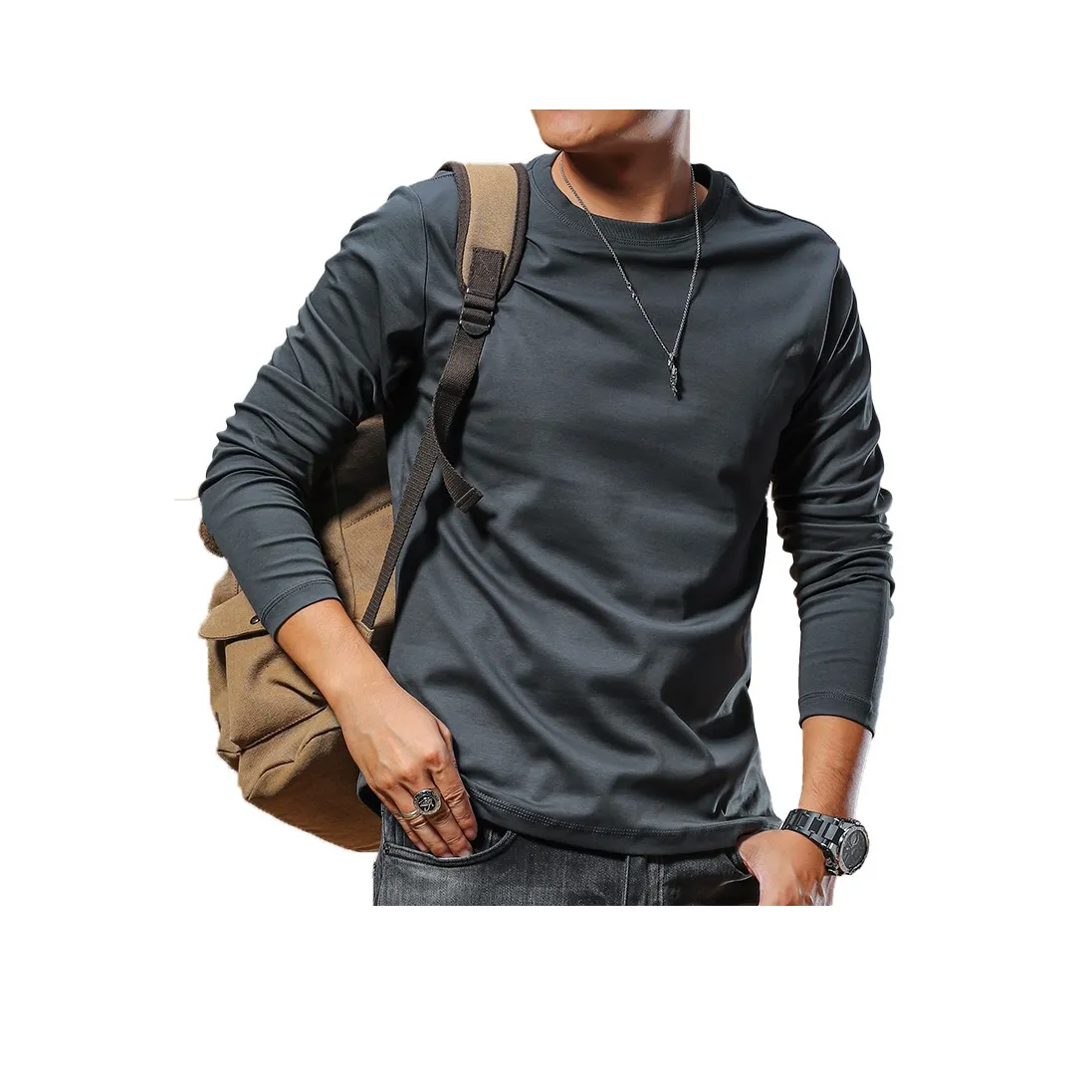 JIYAN Мужская футболка с коротким рукавом